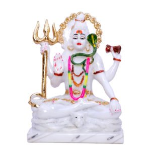 Lord Shiva Idol Statue for home & office (Marble) - 9 inch - Image 2