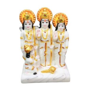Exquisite Ram Darbar Marble Idol Showpiece for Home Decor (Marble) – 6 Inch - Image 2