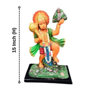 Lord Hanuman idol Sculpture Statue for Home Decor (Marble) -15 Inch - Image 3