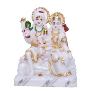 Shiv Parivaar Idol Showpiece for home & office (Marble) - 9 Inch - Image 2