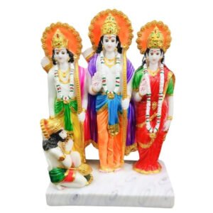 Exquisite Ram Darbar Marble Idol Showpiece for Home Decor (Marble)– 15 Inch - Image 2