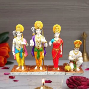 Exquisite Ram Darbar Marble Idol Showpiece for Home Decor (Marble)– 24 Inch - Image 1