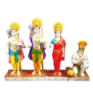 Exquisite Ram Darbar Marble Idol Showpiece for Home Decor (Marble)– 24 Inch - Image 2
