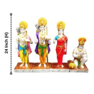 Exquisite Ram Darbar Marble Idol Showpiece for Home Decor (Marble)– 24 Inch - Image 3