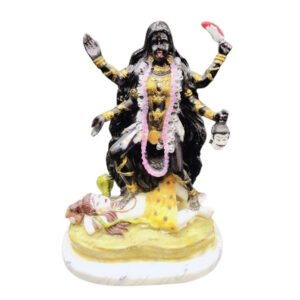 Goddess Kali Mata idol Sculpture Statue for Home Decor (Marble) – 12 Inch - Image 3