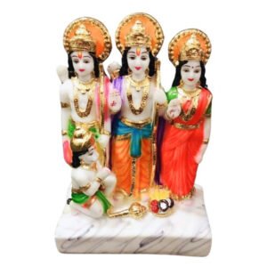 Exquisite Ram Darbar Marble Idol Showpiece for Home Decor (Marble)– 8 Inch - Image 2