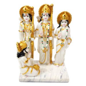 Exquisite Ram Darbar Marble Idol Showpiece for Home Decor (Marble)– 12 Inch - Image 2