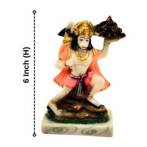 Lord Hanuman idol Sculpture Statue for Home Decor (Marble) - 6 Inch - Image 3