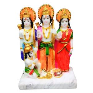 Exquisite Ram Darbar Marble Idol Showpiece for Home Decor (Marble)– 8 Inch - Image 2
