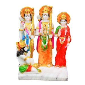 Exquisite Ram Darbar Marble Idol Showpiece for Home Decor (Marble)– 12 Inch - Image 2