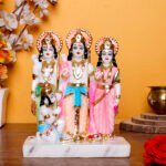 Exquisite Ram Darbar Marble Idol Showpiece for Home Decor (Marble) – 9 Inch