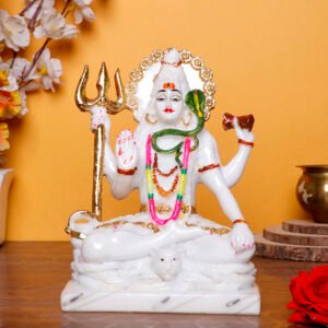 Lord Shiva Idol Statue for home & office (Marble) - 9 inch - Image 1