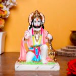 The Lord Hanuman idol showpiece idol for home & office (Marble) - 7 inch