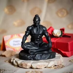 Black Hanuman Ji Statue (Polyresin) - 4 inch - Image 2