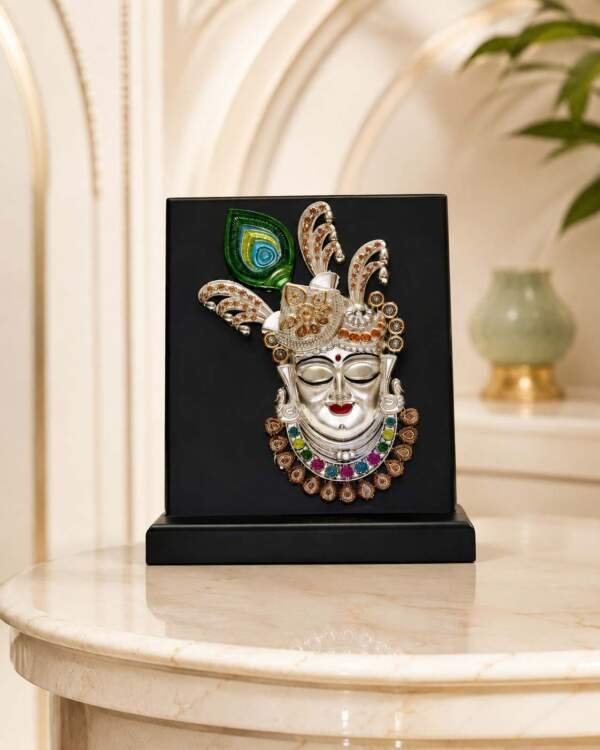 Krishna Silver resin gift idol - view 2 | GW Creations