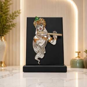 Flute Krishna Multicolor resin gift idol - view 2 | GW Creations