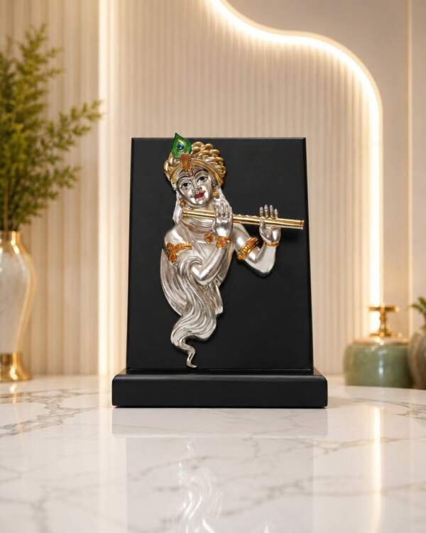 Flute Krishna Multicolor resin gift idol - view 2 | GW Creations