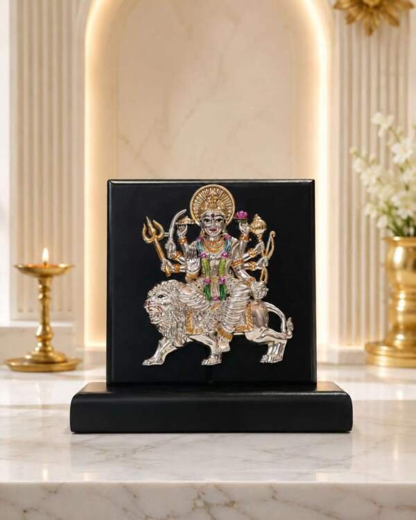 Sherawali Mata Black And Red resin gift idol - view 9 | GW Creations