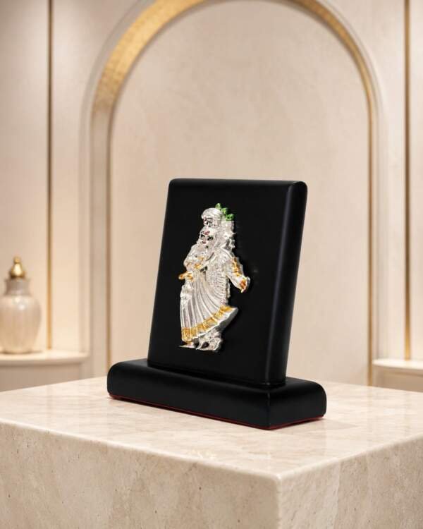 Radha Krishna Multicolor resin gift idol - view 2 | GW Creations