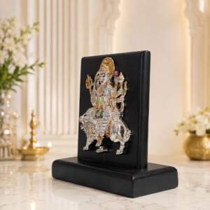 Sherawali Mata Black resin gift idol - view 2 | GW Creations