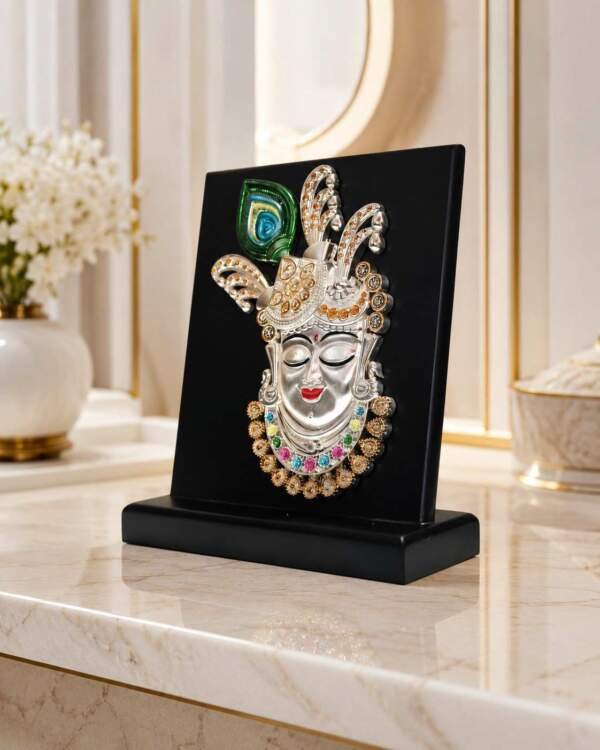 Krishna Black resin gift idol - view 2 | GW Creations