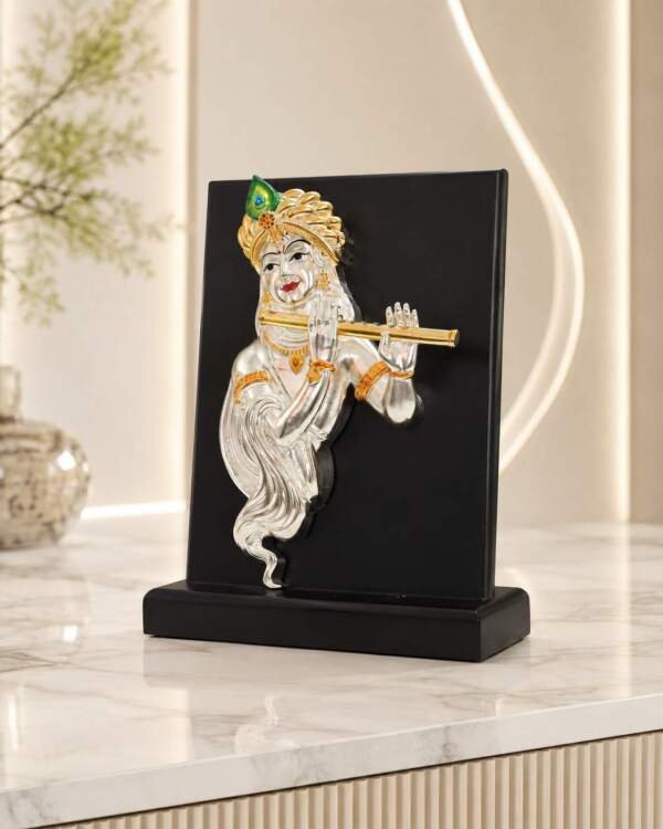Flute Krishna Multicolor resin gift idol - view 3 | GW Creations