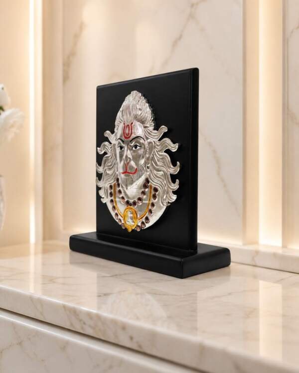 Hanuman Face Black resin gift idol - view 2 | GW Creations