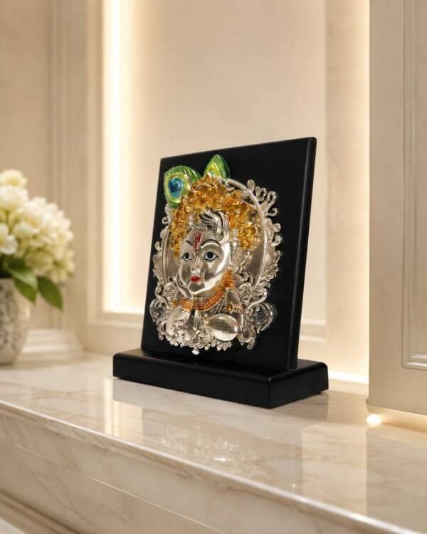 Baby Krishna Multicolor resin gift idol - view 2 | GW Creations