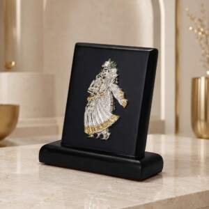 Radha Krishna Multicolor resin gift idol - view 3 | GW Creations