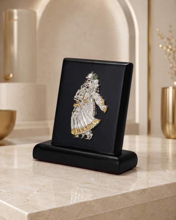 Radha Krishna Multicolor resin gift idol - view 3 | GW Creations