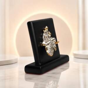 Radha Krishna Gold resin gift idol - view 3 | GW Creations