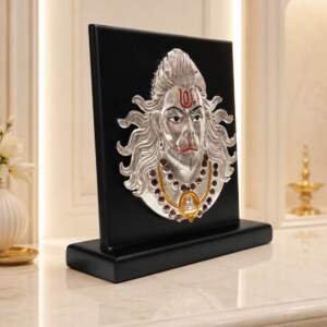 Hanuman Face Silver resin gift idol - view 4 | GW Creations