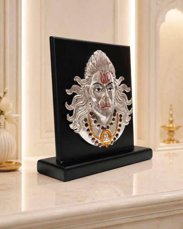Hanuman Face Silver resin gift idol - view 4 | GW Creations