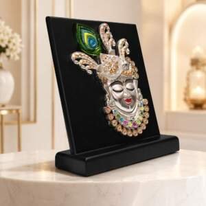 Krishna Silver resin gift idol - view 4 | GW Creations