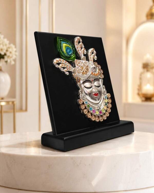 Krishna Silver resin gift idol - view 4 | GW Creations