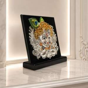 Baby Krishna Multicolor resin gift idol - view 3 | GW Creations