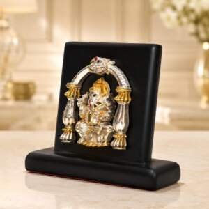 Ganesh Gold resin gift idol - view 3 | GW Creations