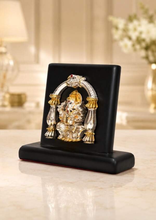 Ganesh Gold resin gift idol - view 3 | GW Creations