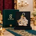 Radha Krishna Multicolor resin gift idol - view 1 | GW Creations