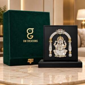 Ganesh Gold resin gift idol - view 1 | GW Creations