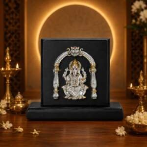 Ganesh Multicolor resin gift idol - view 4 | GW Creations