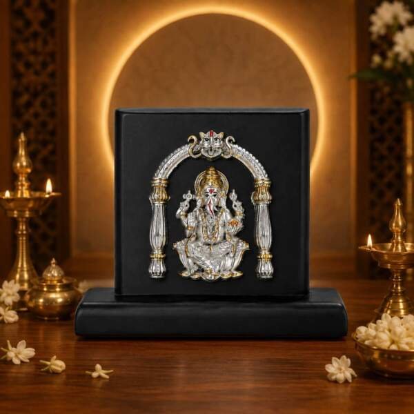 Ganesh Multicolor resin gift idol - view 4 | GW Creations