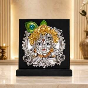 Baby Krishna Gold resin gift idol - view 4 | GW Creations