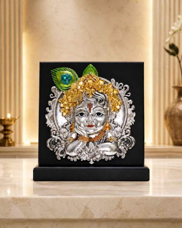 Baby Krishna Gold resin gift idol - view 4 | GW Creations