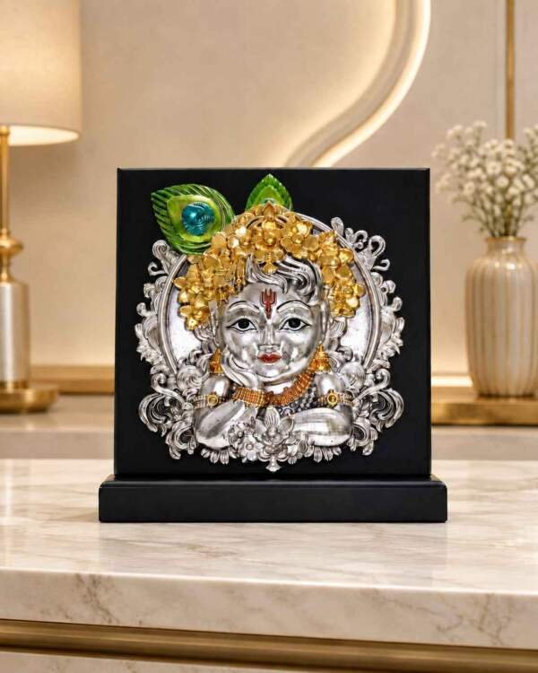 Baby Krishna Multicolor resin gift idol - view 4 | GW Creations