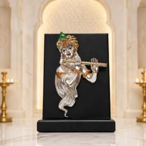 Flute Krishna Multicolor resin gift idol - view 4 | GW Creations