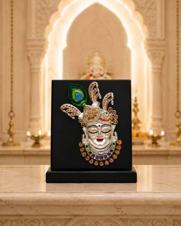 Krishna Black resin gift idol - view 4 | GW Creations