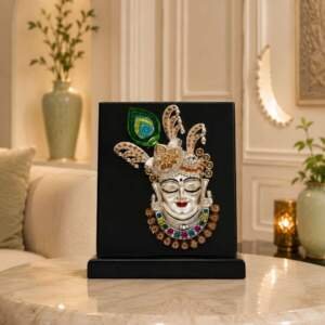 Krishna Multicolor resin gift idol - view 4 | GW Creations