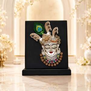 Krishna Black resin gift idol - view 4 | GW Creations