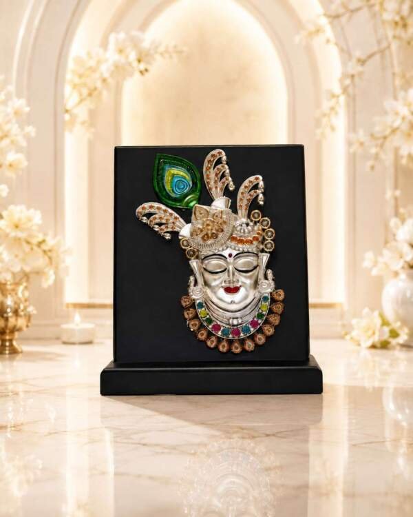 Krishna Black resin gift idol - view 4 | GW Creations